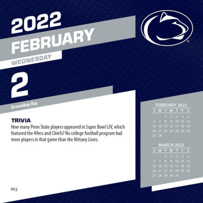 2022 Penn State Nittany Lions Box Calendar By Inc College - Clc | Barnes &  Noble®