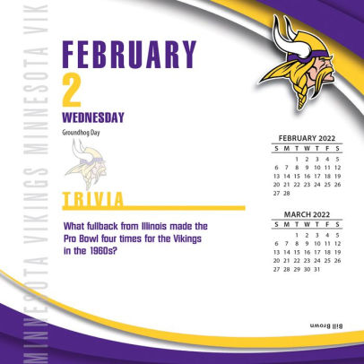 Mn Vikings 2022 Schedule 2022 Minnesota Vikings Box Calendar By Inc Nfl | Barnes & Noble®
