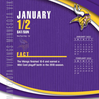 Minnesota Vikings 2022 Schedule 2022 Minnesota Vikings Box Calendar By Inc Nfl | Barnes & Noble®