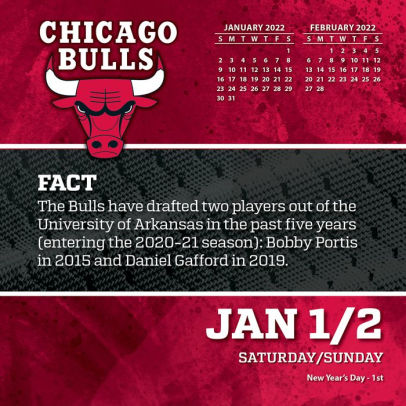 Bulls 2022 Schedule 2022 Chicago Bulls Box Calendar By Nba | Barnes & Noble®
