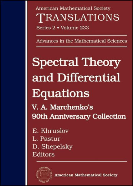 Spectral Theory and Differential Equations