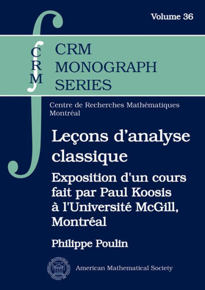 Lecons d'analyse classique