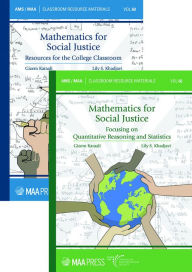 Free download new books Mathematics for Social Justice: Resources for the College Classroom and Focusing on Quantitative Reasoning and Statistics (2-Volume Set) by  iBook PDB MOBI in English 9781470469177