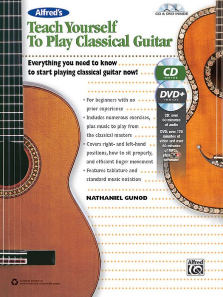 Alfred's Teach Yourself to Play Classical Guitar: Everything You Need to Know to Start Playing Classical Guitar Now!, Book & Online Video/Audio/Software