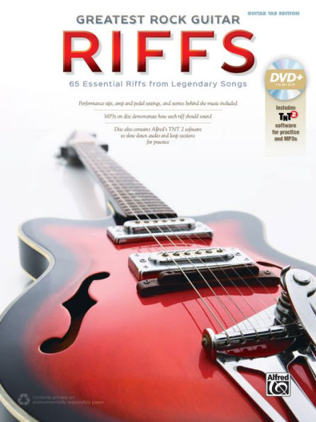 The Greatest Rock Guitar Riffs: Guitar TAB, Book & Online Audio/Software