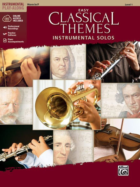 Easy Classical Themes Instrumental Solos: Horn in F, Book & Online Audio/Software/PDF