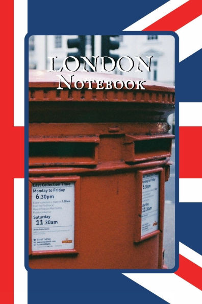 London Notebook Post Box: A Simple Lined London Themed Notebook