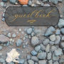 Guest Book Stone Blue Pebbles: Classic Guest Book Organizer Perfect for Your B&B, Hotel, Club, Birthday, Wedding, Special Party or Event