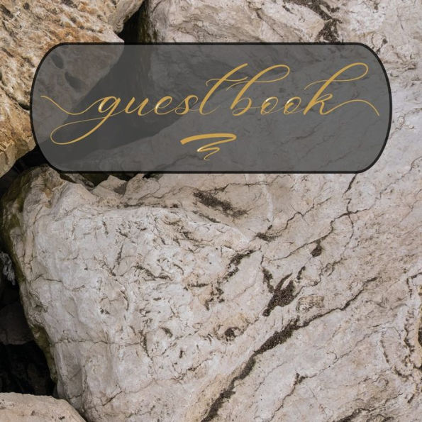 Guest Book Stone Grey Boulder: Classic Guest Book Organizer Perfect for Your B&B, Hotel, Club, Birthday, Wedding, Special Party or Event