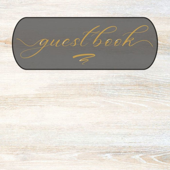 Guest Book Wood Cream: Classic Guest Book Organizer Perfect for Your B&B, Hotel, Club, Birthday, Wedding, Special Party or Event