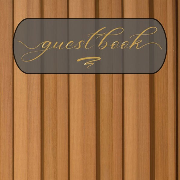 Guest Book Wood Vertical Panel: Classic Guest Book Organizer Perfect for Your B&B, Hotel, Club, Birthday, Wedding, Special Party or Event