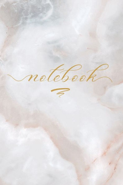 Marble Notebook Cream Pink: A Simple Lined Beautiful Marble Cover Notebook