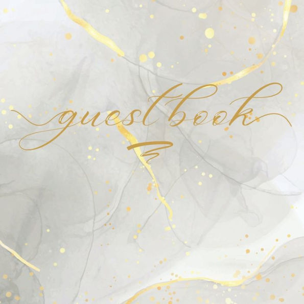 Guest Book Marble Gold Spot: Classic Guest Book Organizer Perfect For Your B&B, Hotel, Club, Birthday, Wedding, Special Party or Event