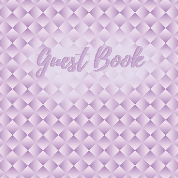 Party Guest Book Diamond Bright Purple: Fabulous For Your Party - Keepsake of Family and Friends Treasured Messages and Photos