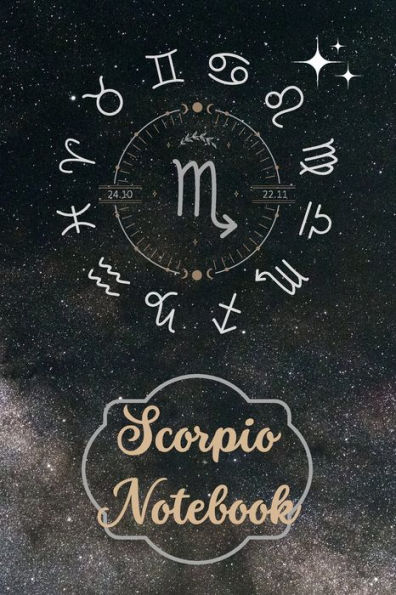 Scorpio Star Sign Zodiac Birthday Notebook: A Simple Lined Zodiac Themed Notebook