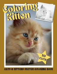 Title: Coloring Kitten: A Sketch Picture Coloring Book of the Cutest Cats & Kittens, Author: Sticky Lolly