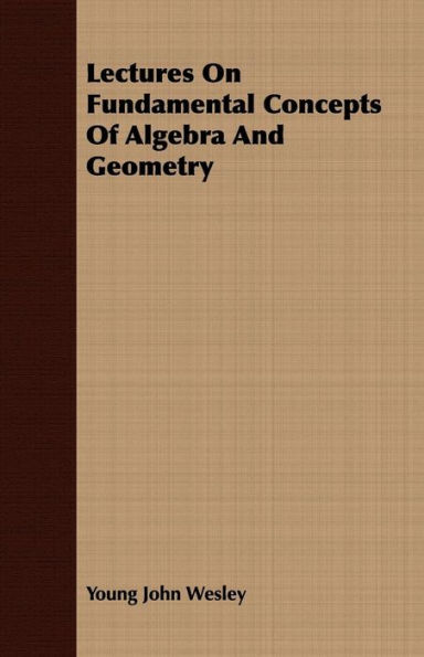 Lectures On Fundamental Concepts Of Algebra And Geometry