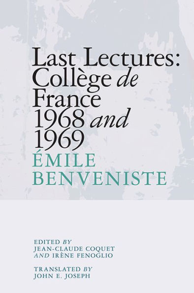 Last Lectures: Collège de France 1968 and 1969