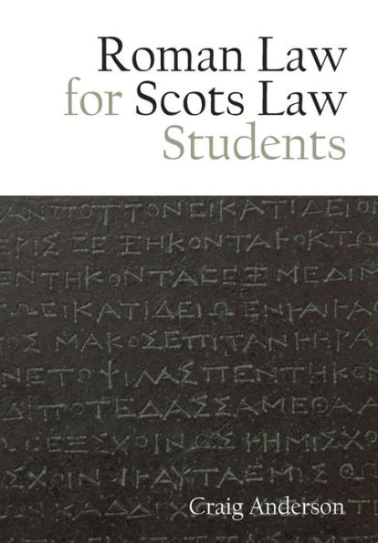 Roman Law for Scots Students