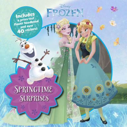 Photo 1 of Disney Frozen Springtime Surprises Activity book Includes a Press-Out Scene Over 40 Stickers!