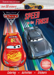 Disney Pixar Cars 3 Speed to the Finish: 3 Collectible Trading Cards Included