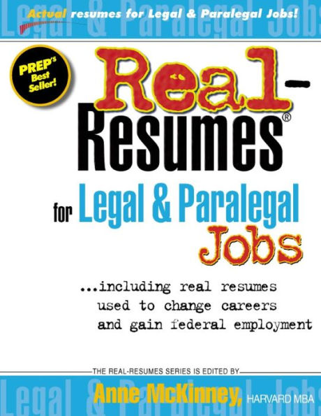 Real-Resumes for Legal & Paralegal Jobs