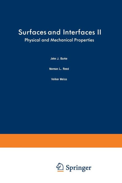 Surfaces and Interfaces II: Physical and Mechanical Properties