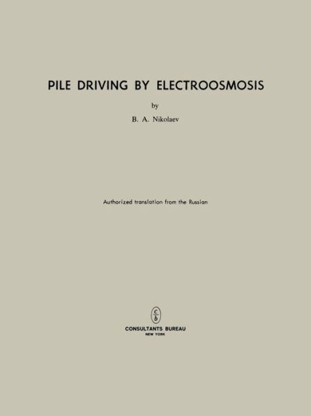 Pile Driving by Electroosmosis