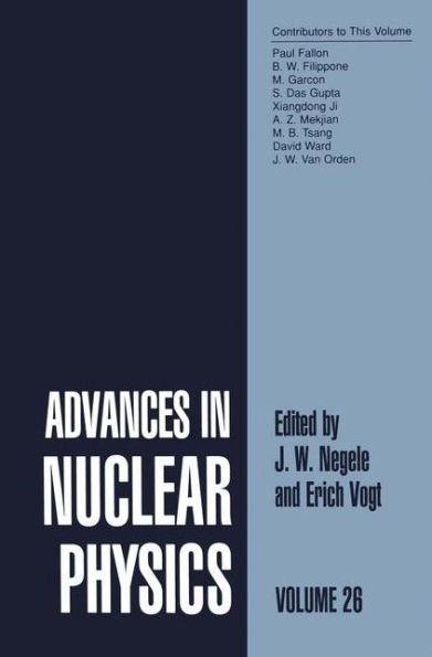 Advances in Nuclear Physics: Volume 26