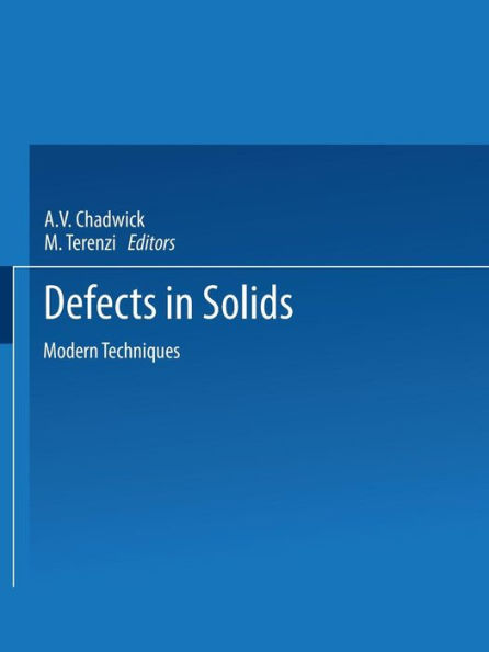 Defects in Solids: Modern Techniques