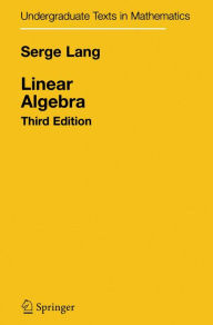 Title: Linear Algebra, Author: Serge Lang