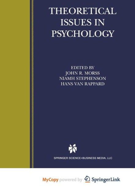 Theoretical Issues in Psychology: Proceedings of the International ...