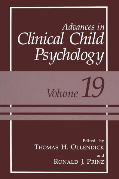 Advances Clinical Child Psychology