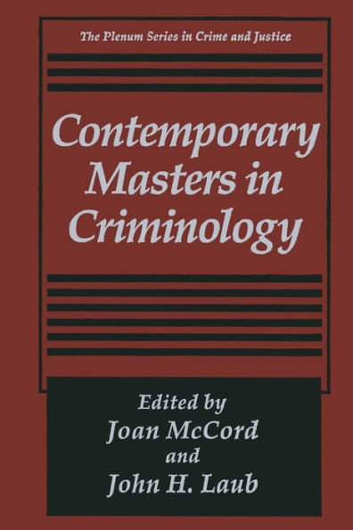 Contemporary Masters in Criminology