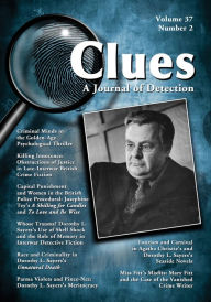 Title: Clues: A Journal of Detection, Vol. 37, No. 2 (Fall 2019), Author: McFarland & Company