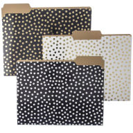 Title: Gold Dots File Folders Set of 9