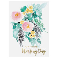 Title: Bouquet Wedding Day Card