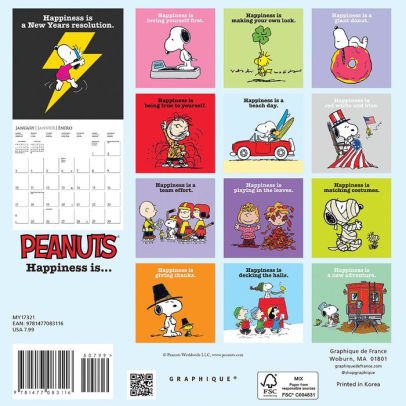 2021 Peanuts Mini Calendar by Graphique de France | Barnes & Noble®