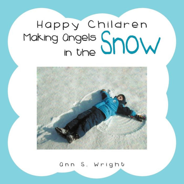 Happy Children Making Angels the Snow