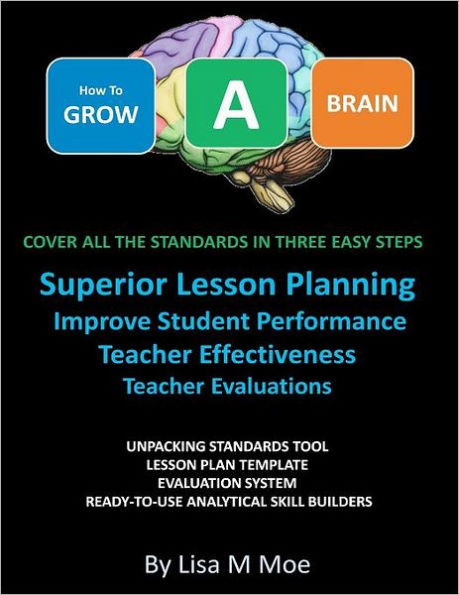 How To GROW A BRAIN: Cover All The Standards In Three Easy Steps, Superior Lesson Planning, Improve Student Performance, Teacher Effectiveness, Teacher Evaluations, Unpacking Standards Tool, Lesson Plan Templates, Ready To Use Analytical Skill Builders