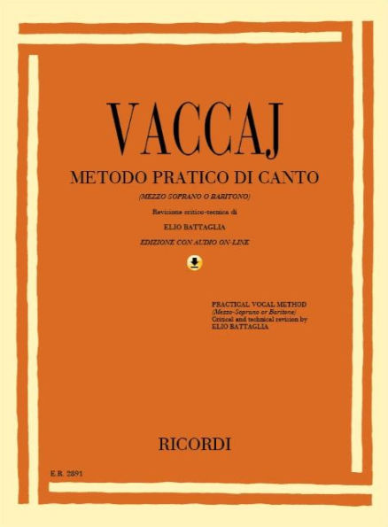 Metodo Practico: Mezzo-Soprano/Baritone - Book/CD