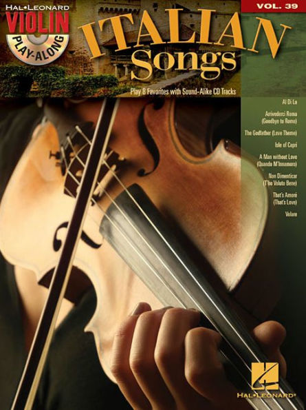 Italian Songs: Violin Play-Along Volume 39