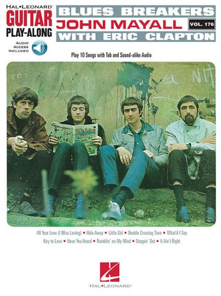 Blues Breakers with John Mayall & Eric Clapton Guitar Play-Along Vol. 176 - Book/Online Audio