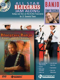 Title: Bluegrass Banjo Pack: All Star Bluegrass Jam Along for Banjo (Book/CD) and Bluegrass Banjo Tunes & Techniques (DVD), Author: Tony Trischka