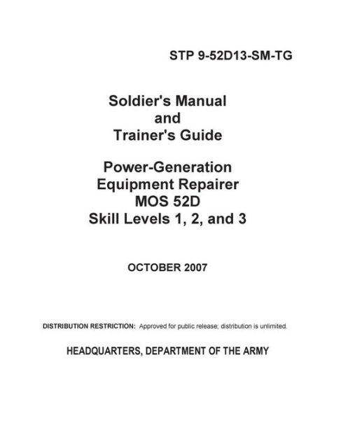 Soldier's Manual and Trainer's Guide Power-Generation Equipment ...