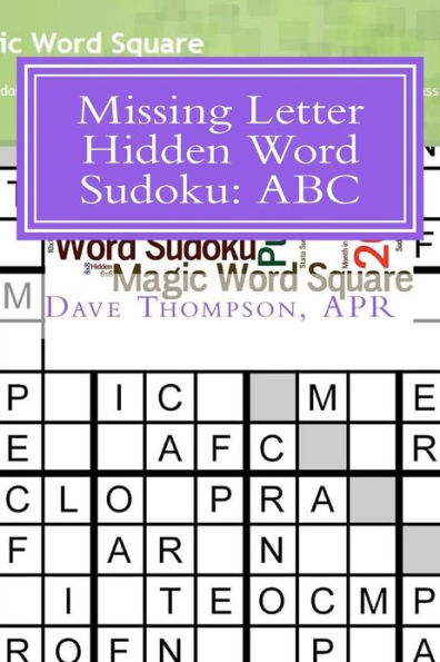 Missing Letter Hidden Word Sudoku: ABC