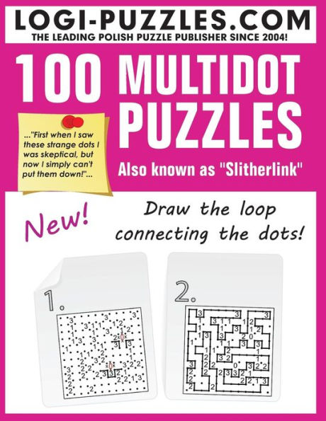 100 Multidot Puzzles: Slitherlink