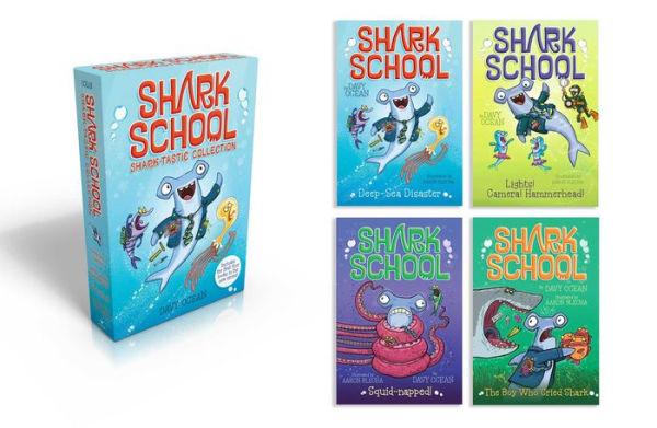 Shark School Shark-tastic Collection Books 1-4 (Boxed Set): Deep-Sea Disaster; Lights! Camera! Hammerhead!; Squid-napped!; The Boy Who Cried Shark