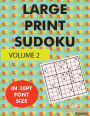 Large Print Sudoku Volume 2: 100 large print sudoku puzzles in large print 30pt size