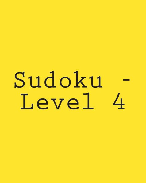 Sudoku - Level 4: Fun, Large Grid Sudoku Puzzles
